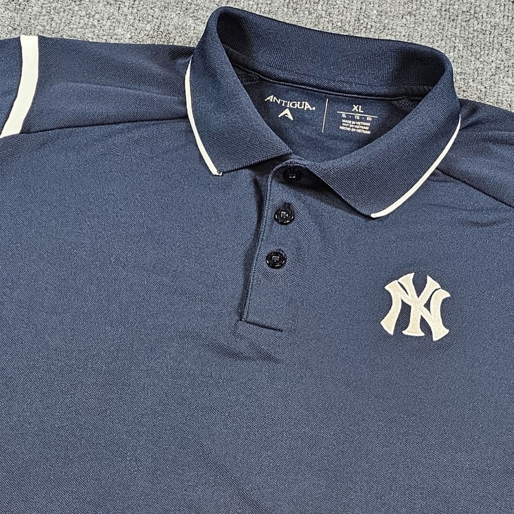 Antigua Navy Polo with White Trim and NY Logo